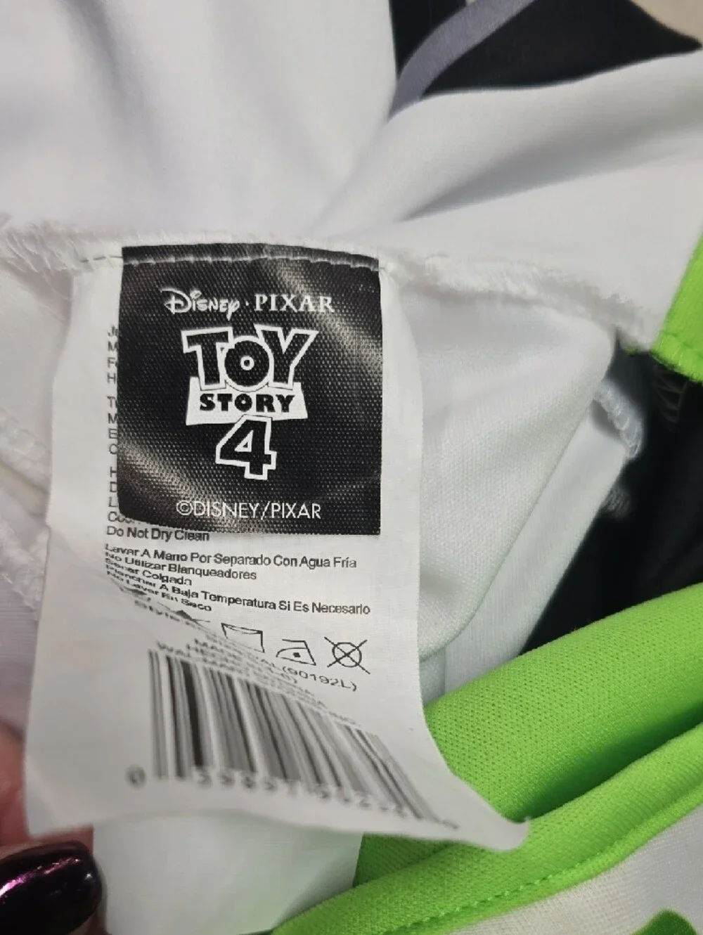 Buzz Lightyear Kids Costume - White & Green Space Ranger Suit - Picture 11 of 14